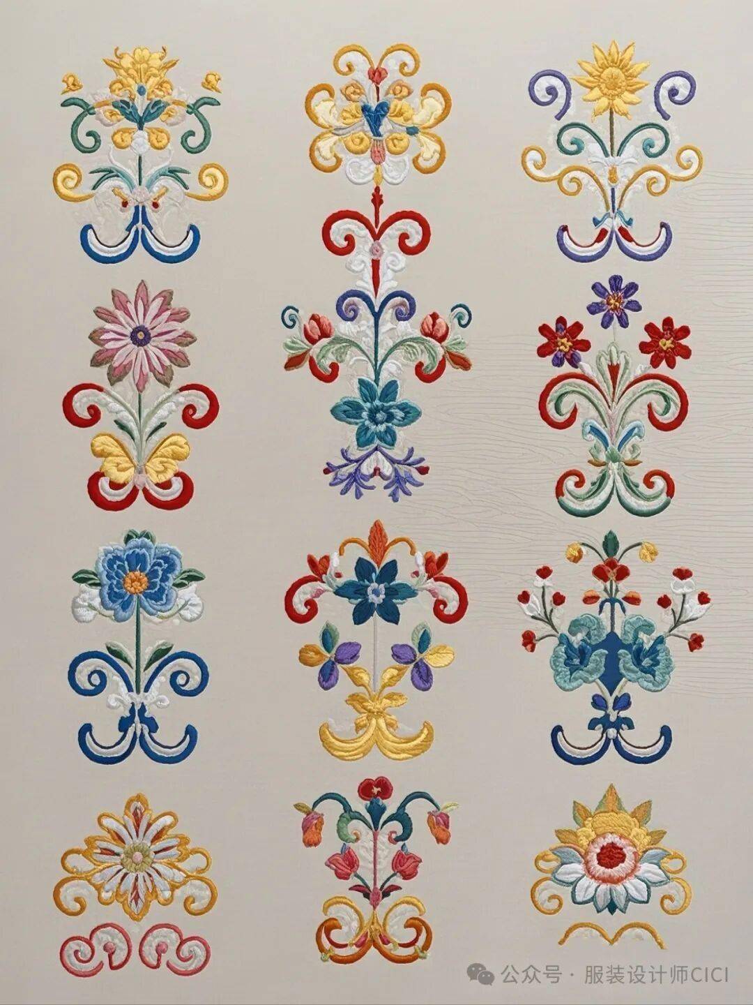 國(guó)風(fēng)古韻-刺繡紋飾紋樣圖案設(shè)計(jì)分享!