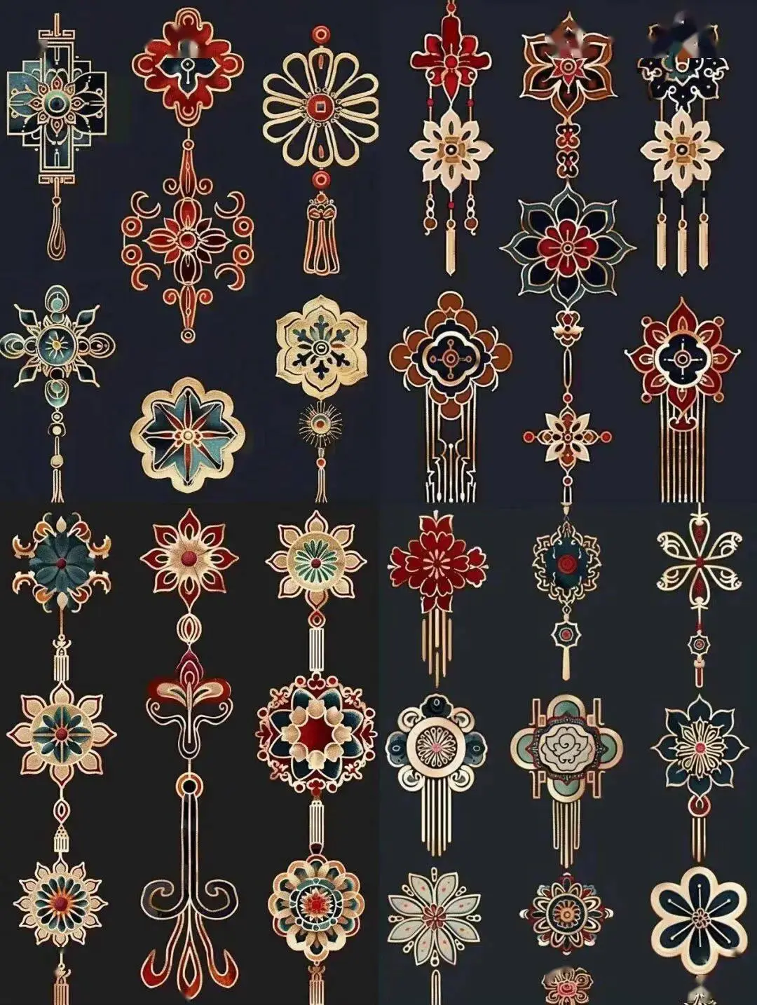 國(guó)風(fēng)古韻-刺繡紋飾紋樣圖案設(shè)計(jì)分享!